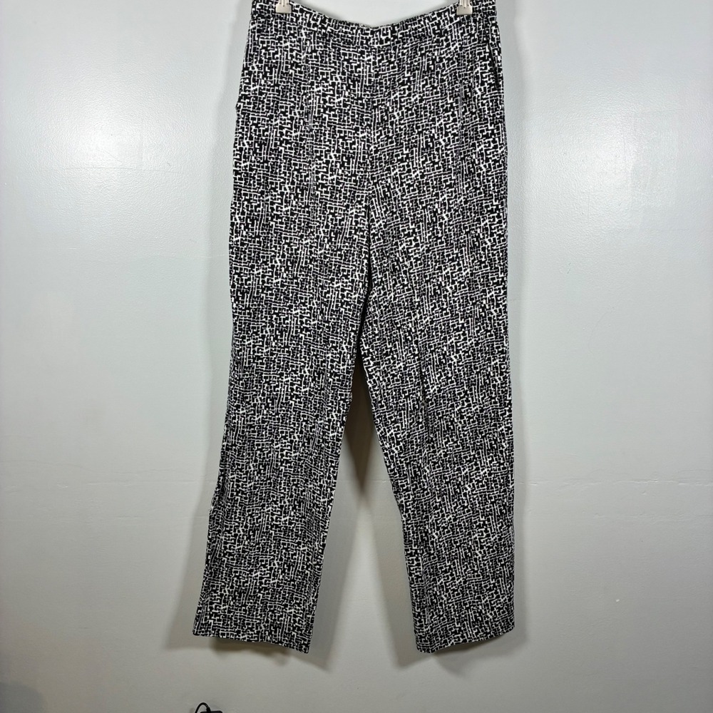 The Tog Shop Pants 12 Geometric Maze Straight Abstract Office Mod Retro Comfy